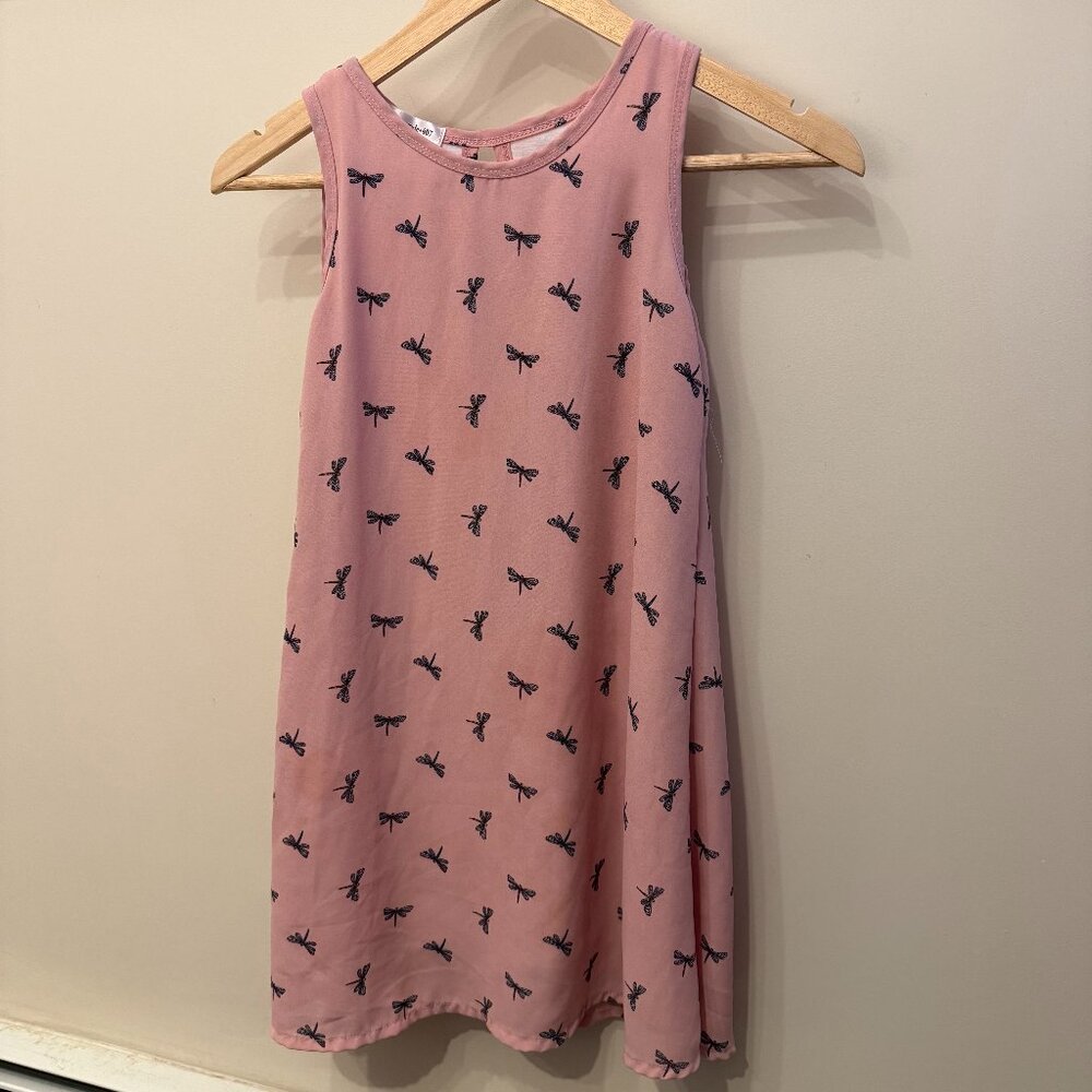 Area Code 407 Sleeveless Summer Dress | Girls Size 8 Dragonflys